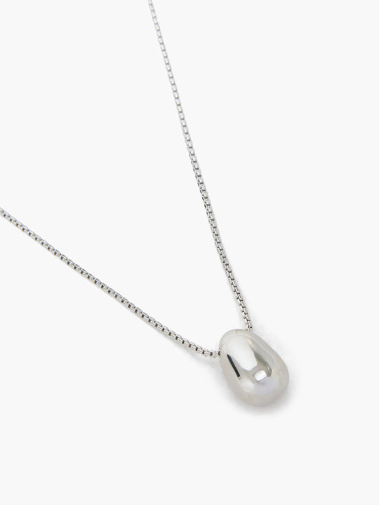 Sculptural Bean Pendant Necklace