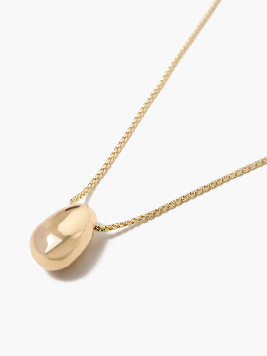 Sculptural Bean Pendant Necklace