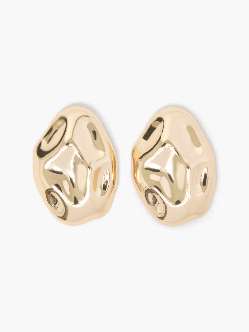 Molten Pebble Stud Earrings