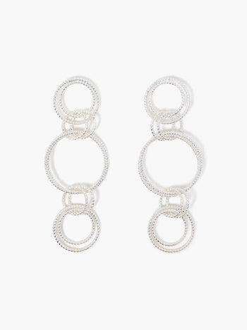 Multi Circle Drop Earrings