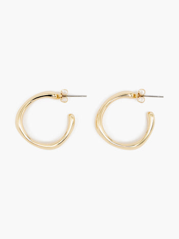 Hammered Hoop Earrings