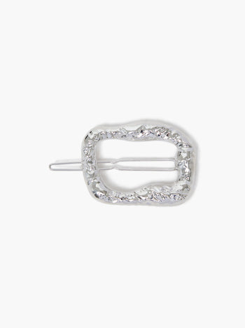 Molten Metal Square Barrette Hair Clip