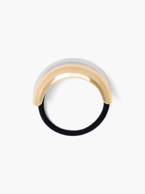 Two Tone Metal Hair Tie Bobble
