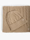 Cable Knit Scarf and Beanie Set