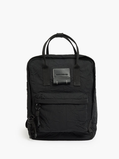 Black Crinkle Backpack
