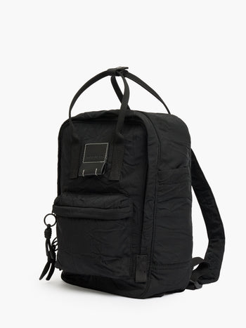 Black Crinkle Backpack