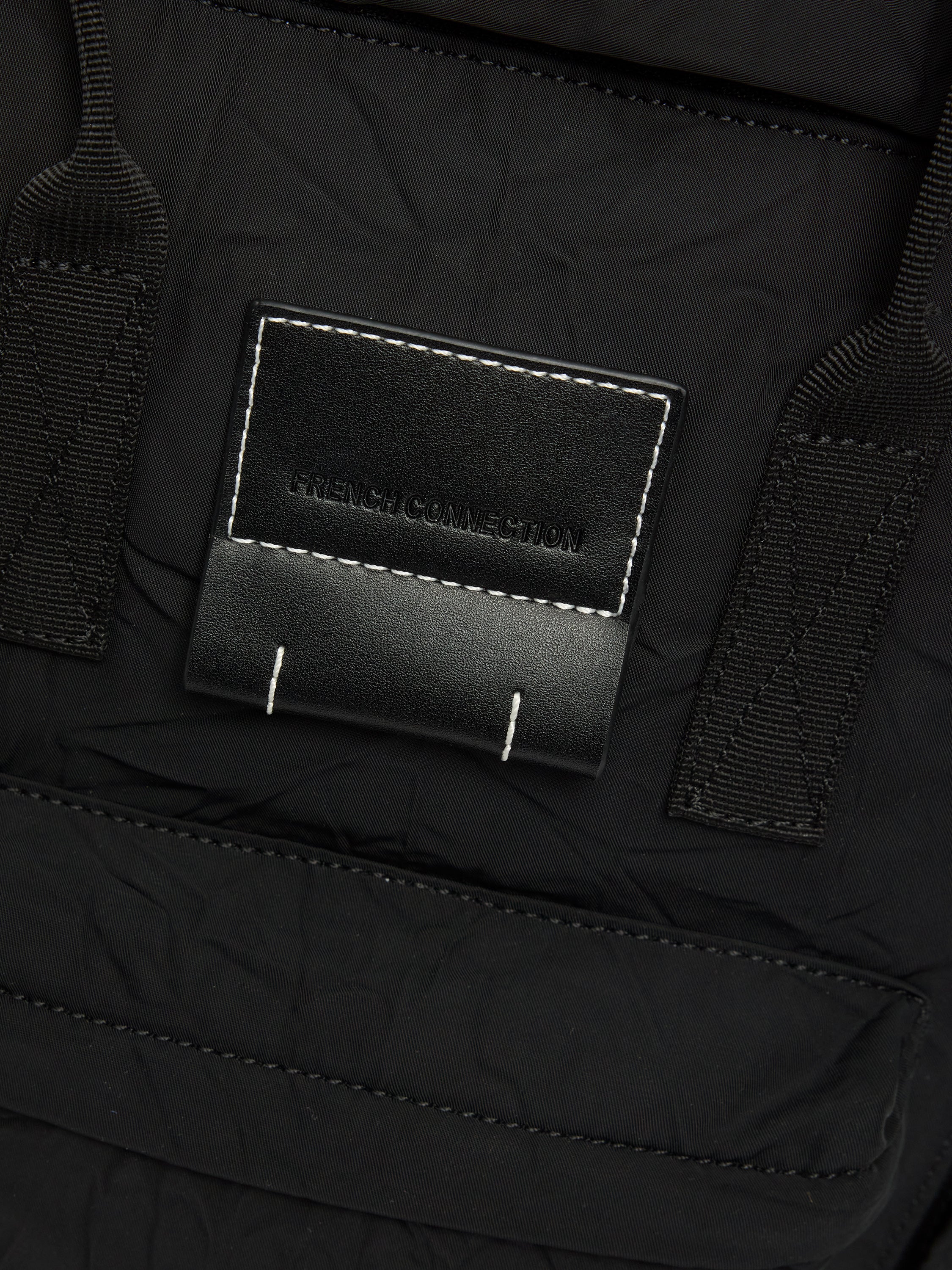 Black Crinkle Backpack