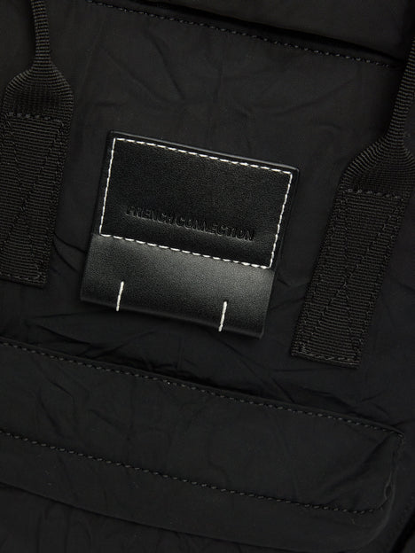 Black Crinkle Backpack