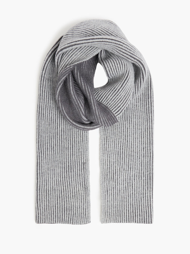 Two Tone Knit Scarf