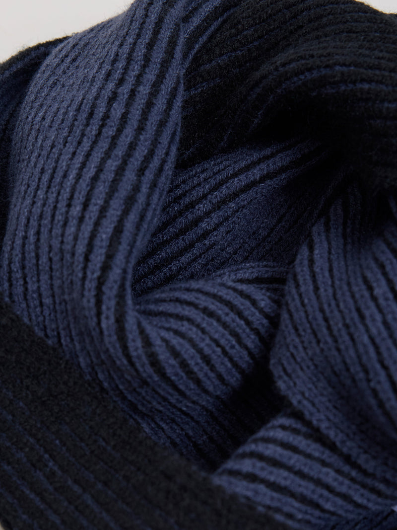 Two Tone Knit Scarf