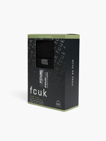 FCUK Wrap It Up Beanie Gift Set