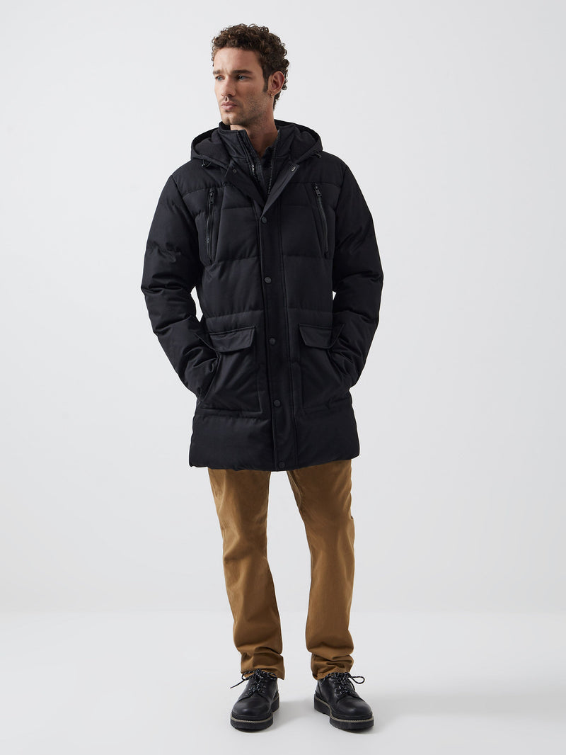 Row Layered Puffer Parka Coat | French Connection EU