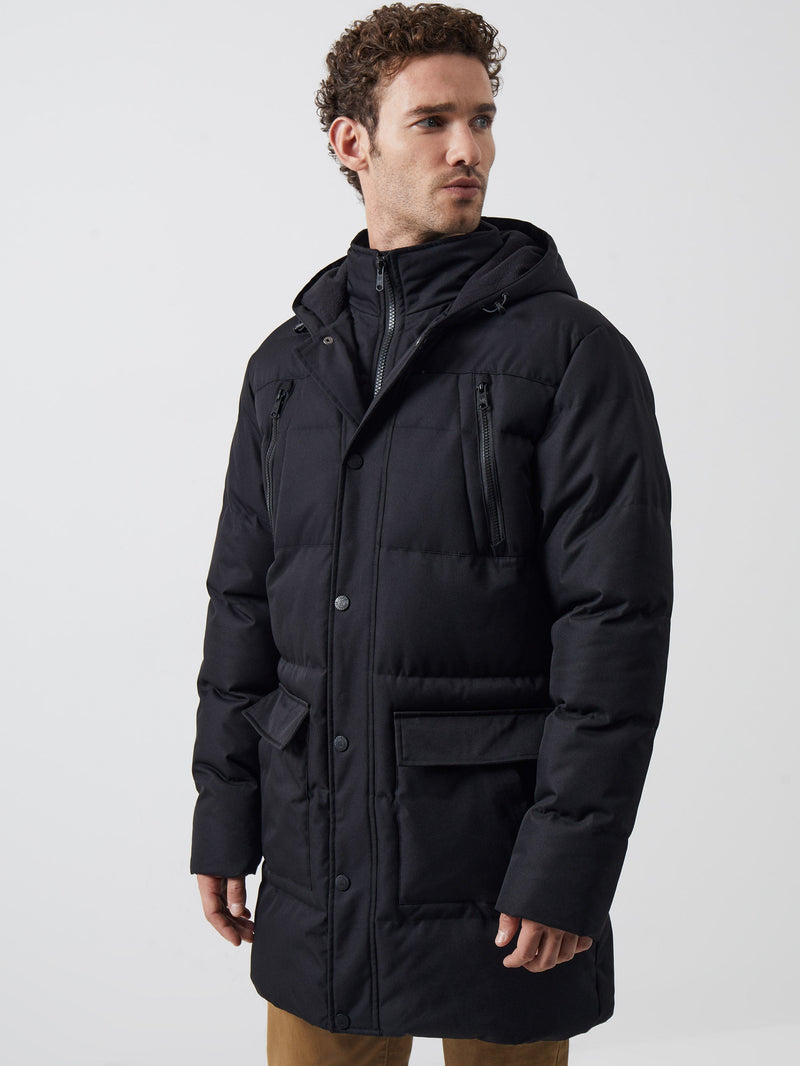 French connection black store puffer jacket