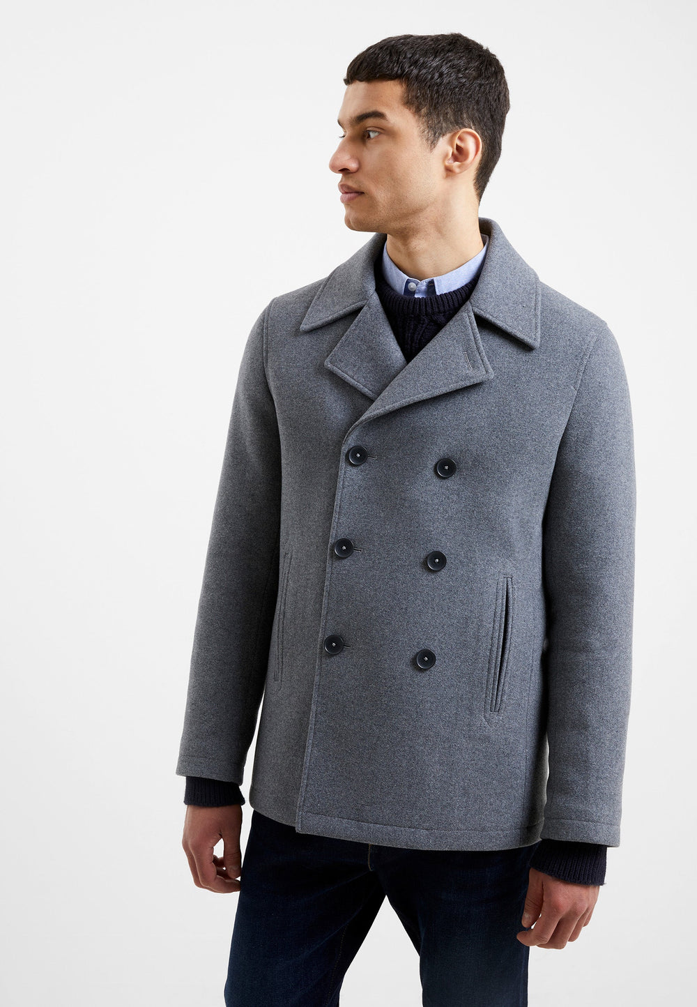 Mens peacoat gray sale