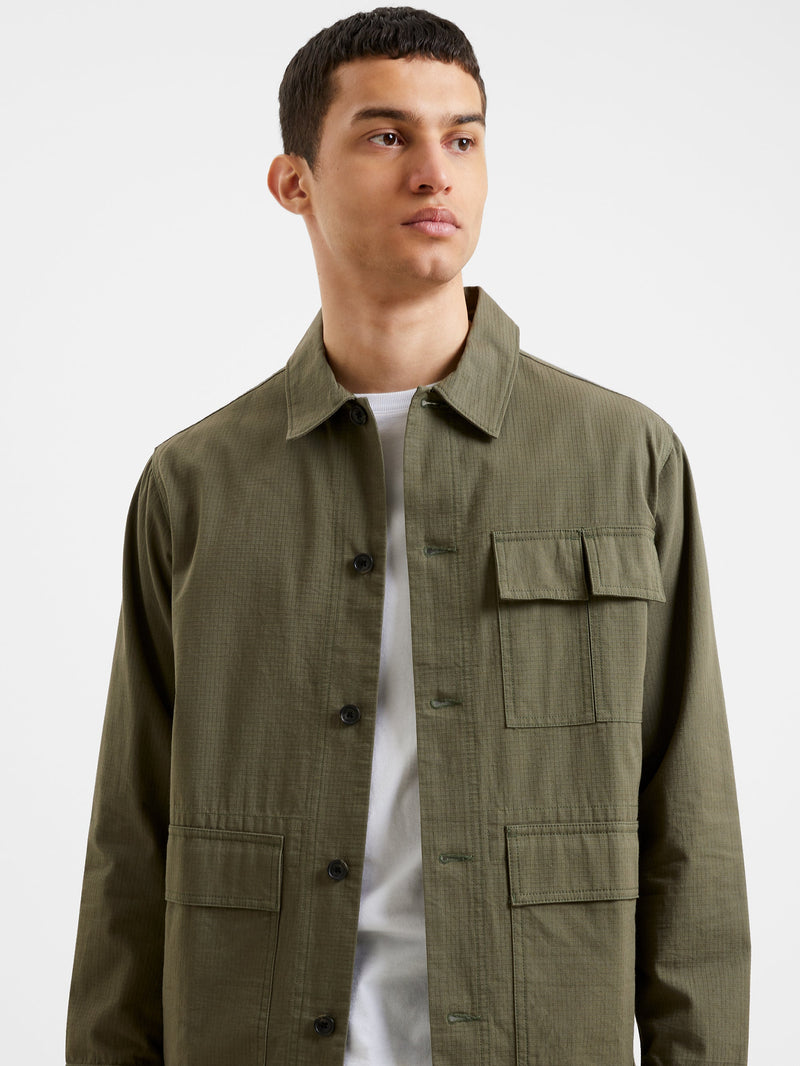 Military Cotton Overshirt | French Connection EU