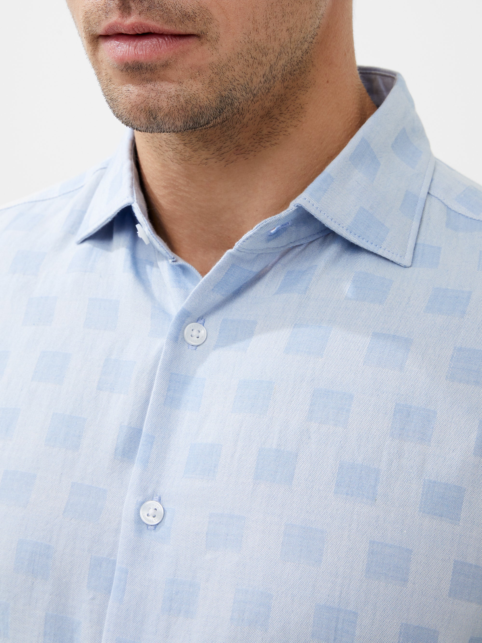 Long Sleeve Tonal Check Shirt