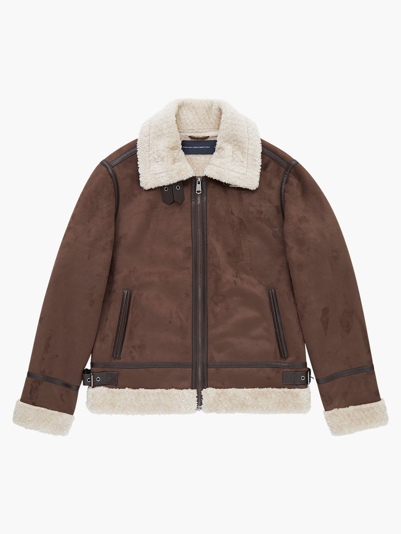 Flight Faux Shearling Jacket | French Connection EU