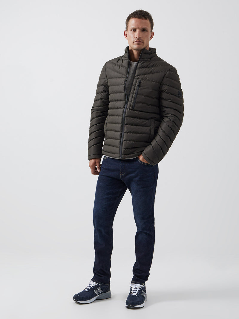 French connection long line padded funnel neck outlet coat