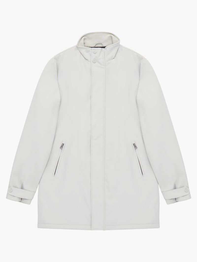 White funnel neck on sale coat