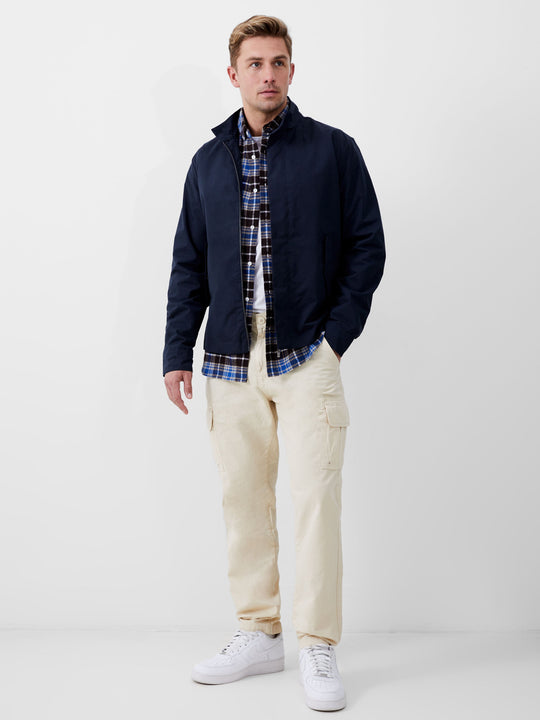 Mesh Lined Harrington Jacket