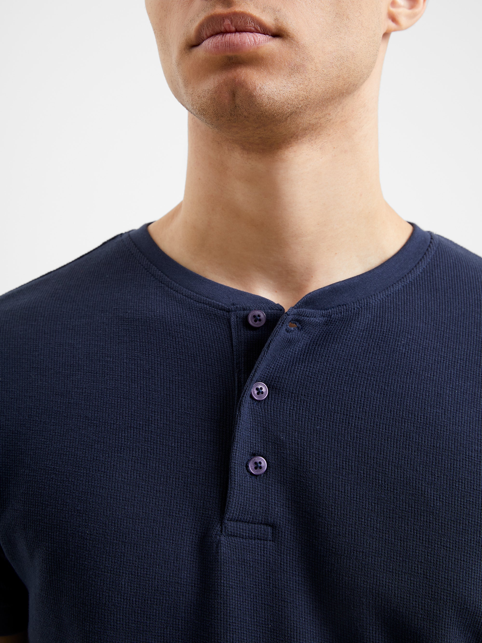 Pique Micro Henley T-Shirt