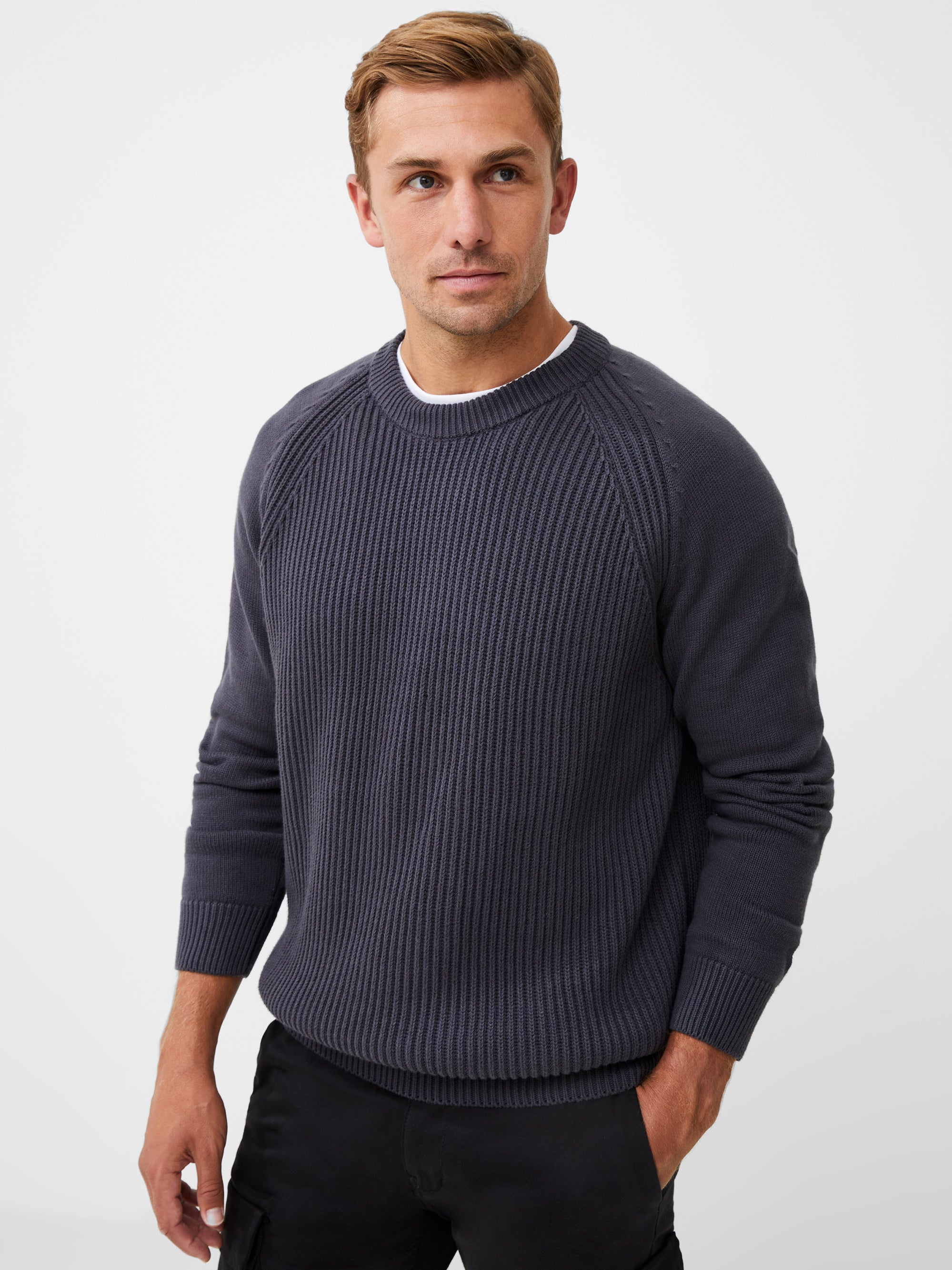 Ribbed Raglan Jumper