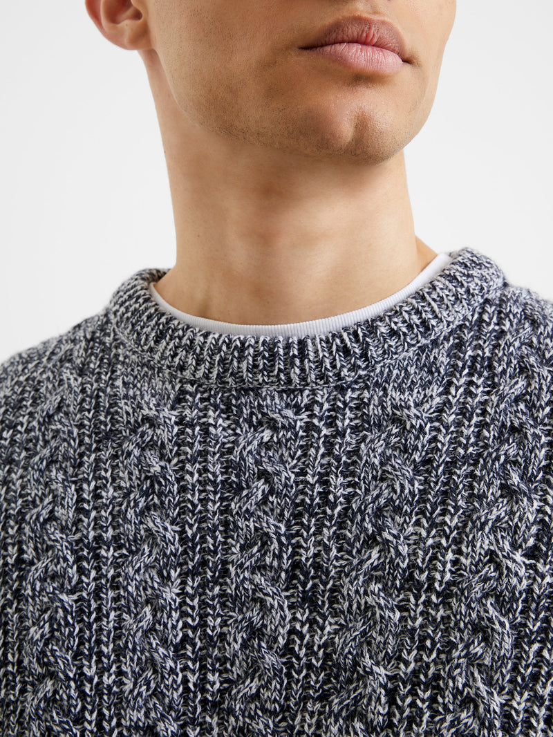 Cable Knit Crew Neck Jumper