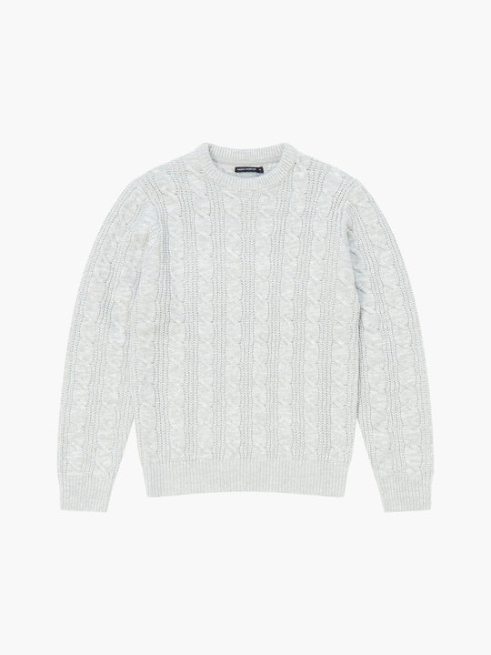 Soft Cable Knit Crew Neck Jumper