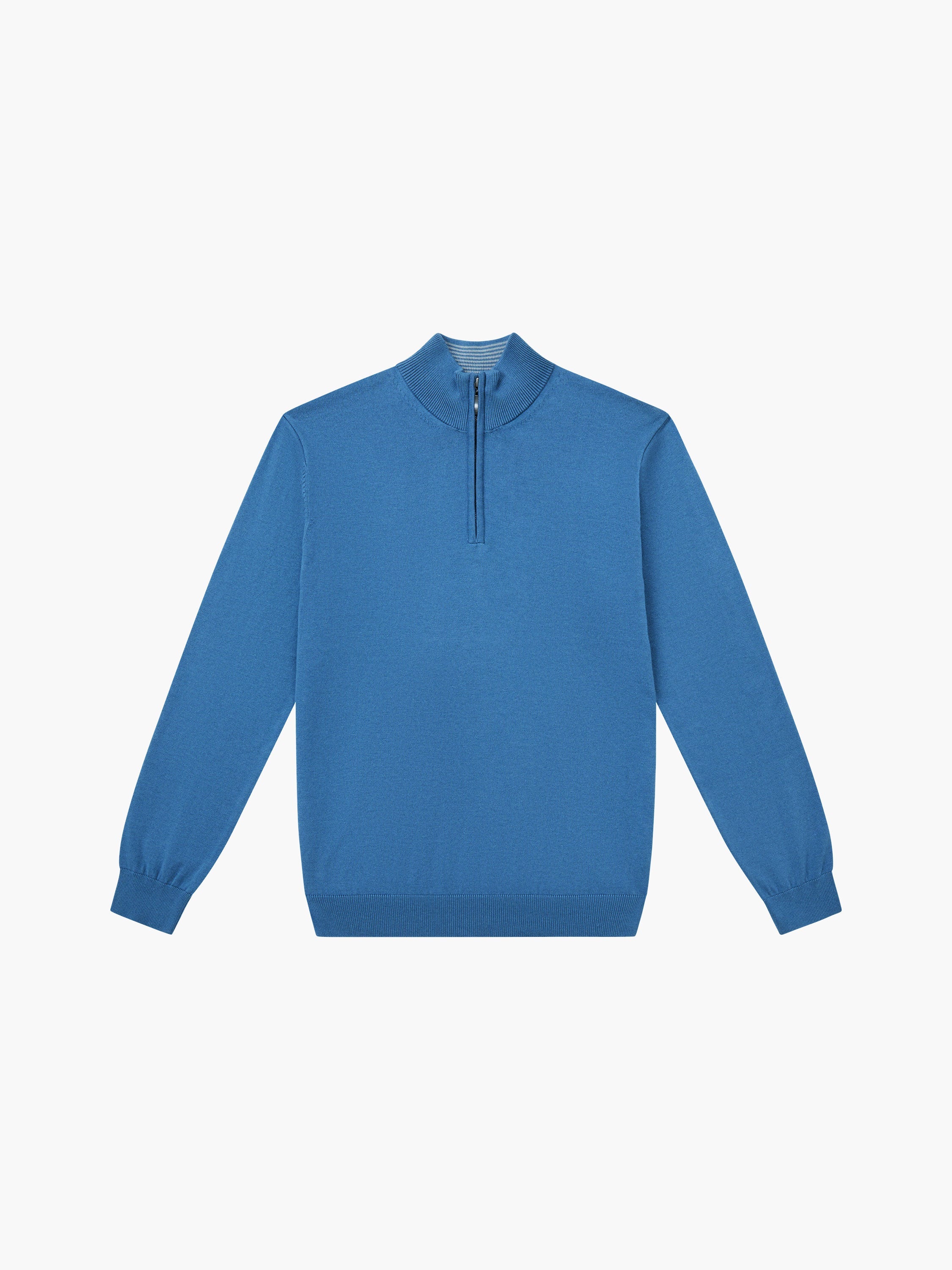 Half Zip Funnel Neck Jumper