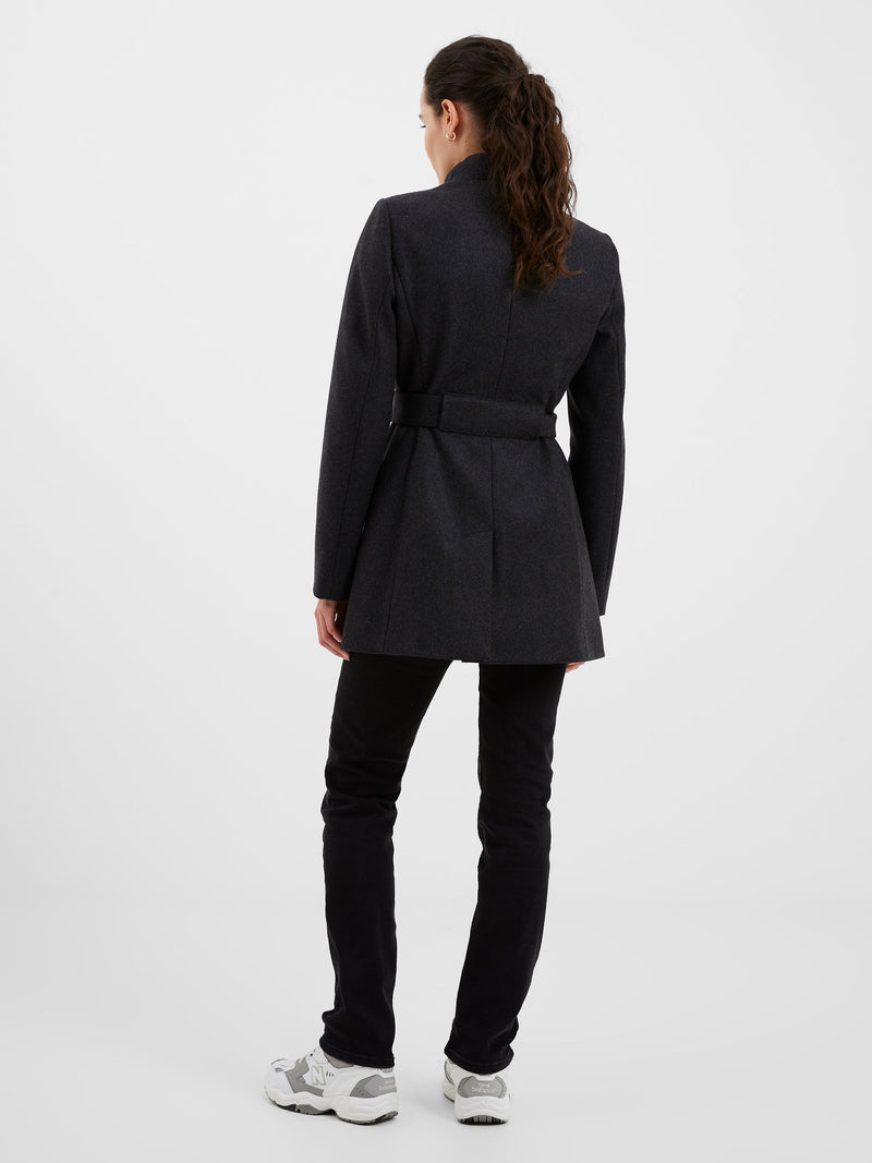 Platform Felt Crossover Coat | French Connection EU