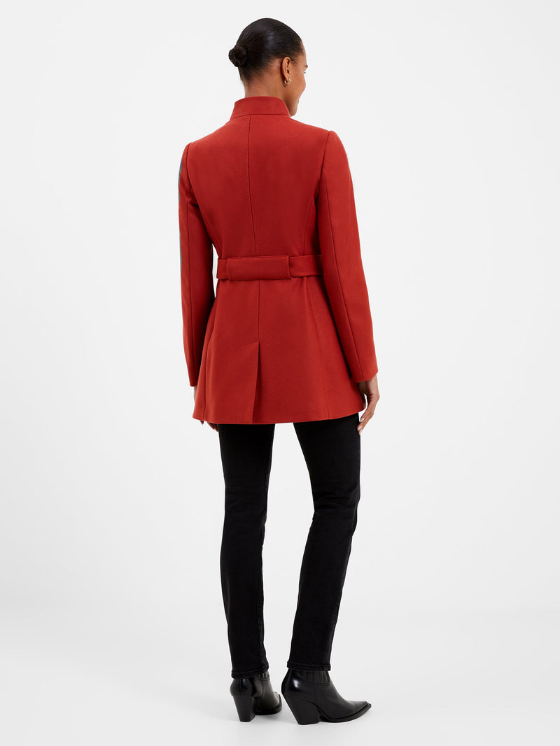 Platform Felt Crossover Coat | French Connection EU