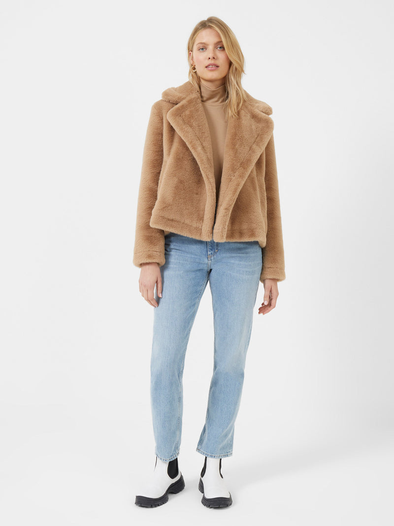 French connection annie faux hotsell fur coat