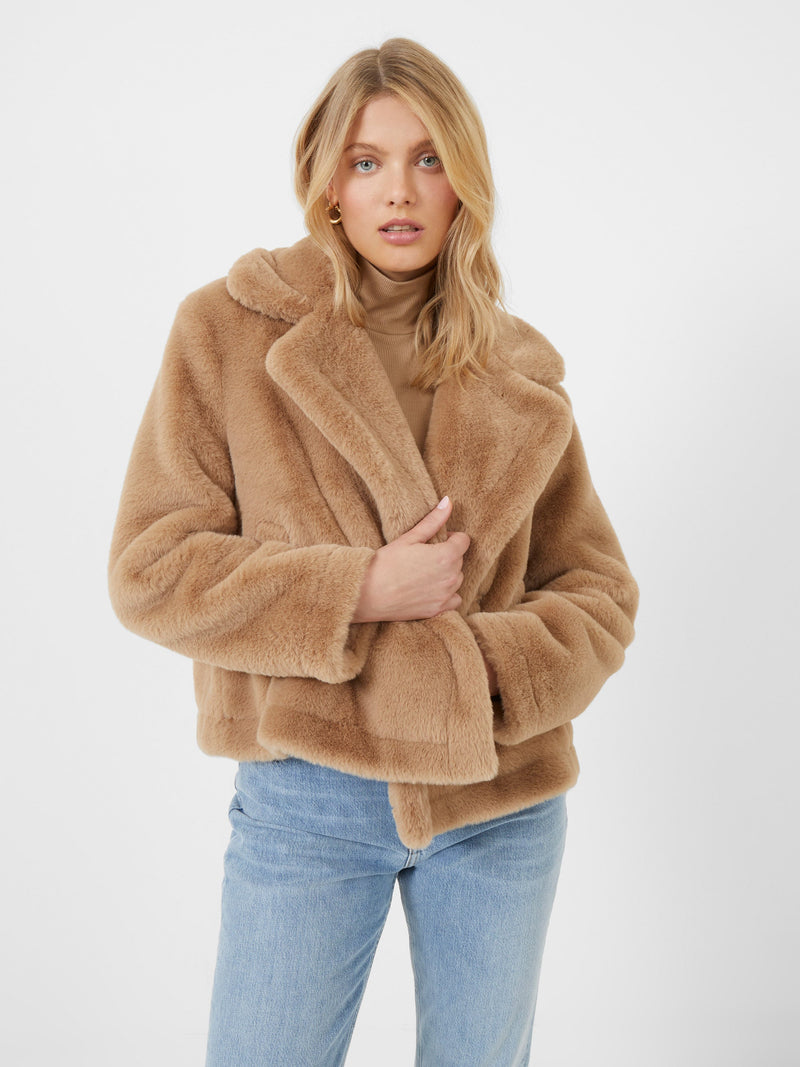 French connection annie faux hotsell fur coat