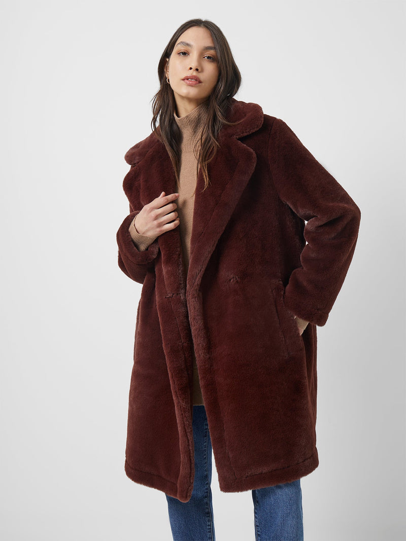 French connection sale shearling coat