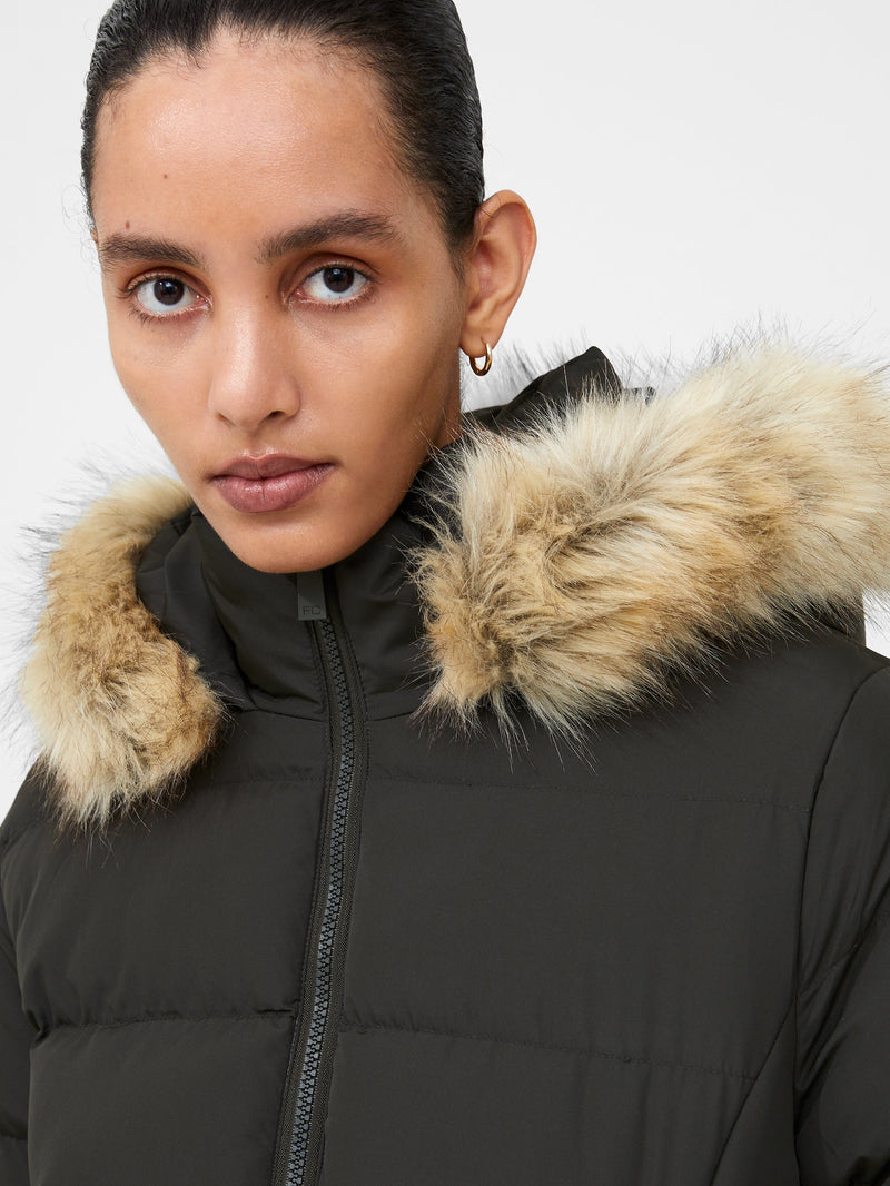 Faux Fur Hooded Puffer Coat | French Connection EU