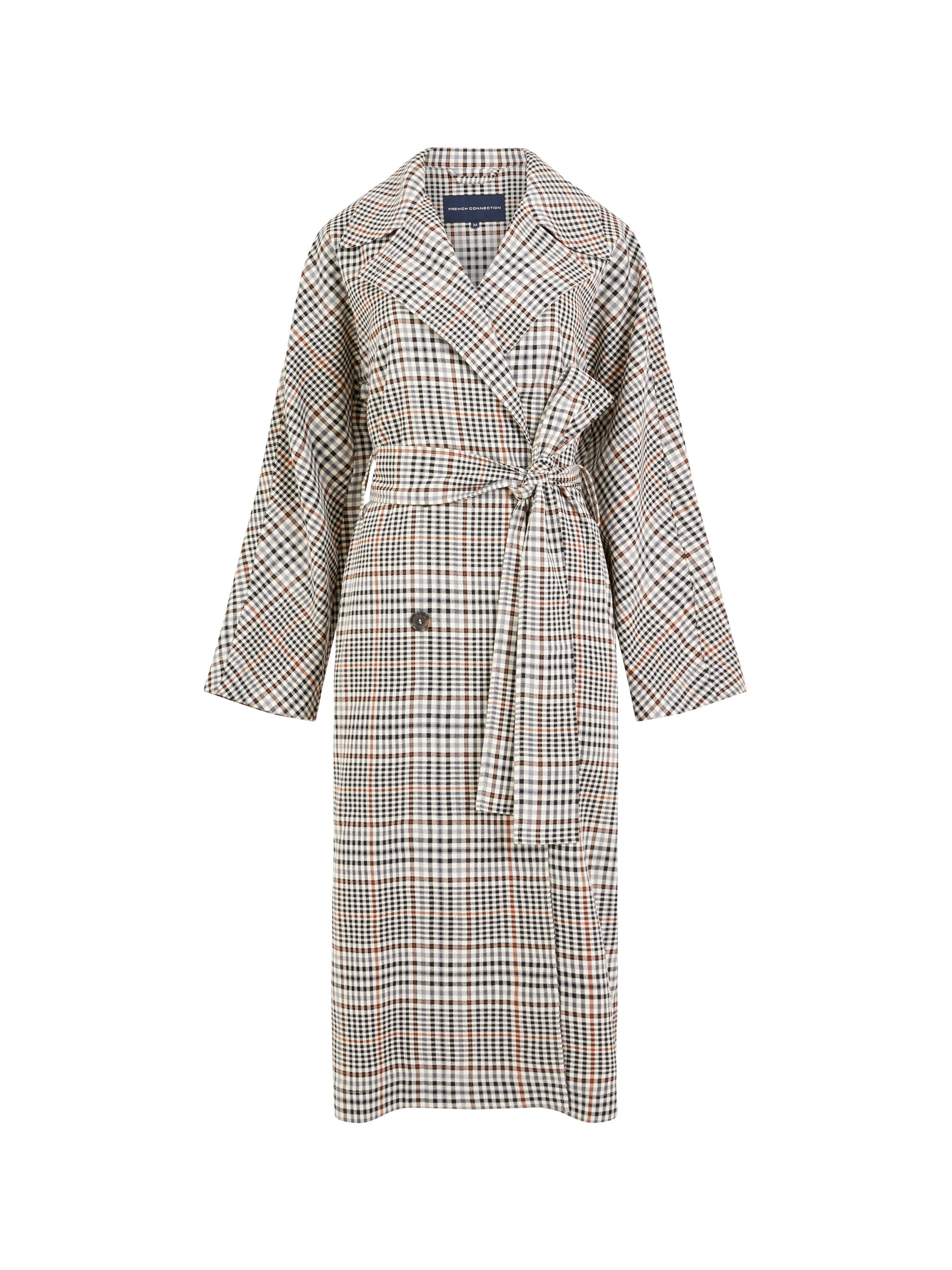 Dandy Check Lightweight Coat | French Connection EU