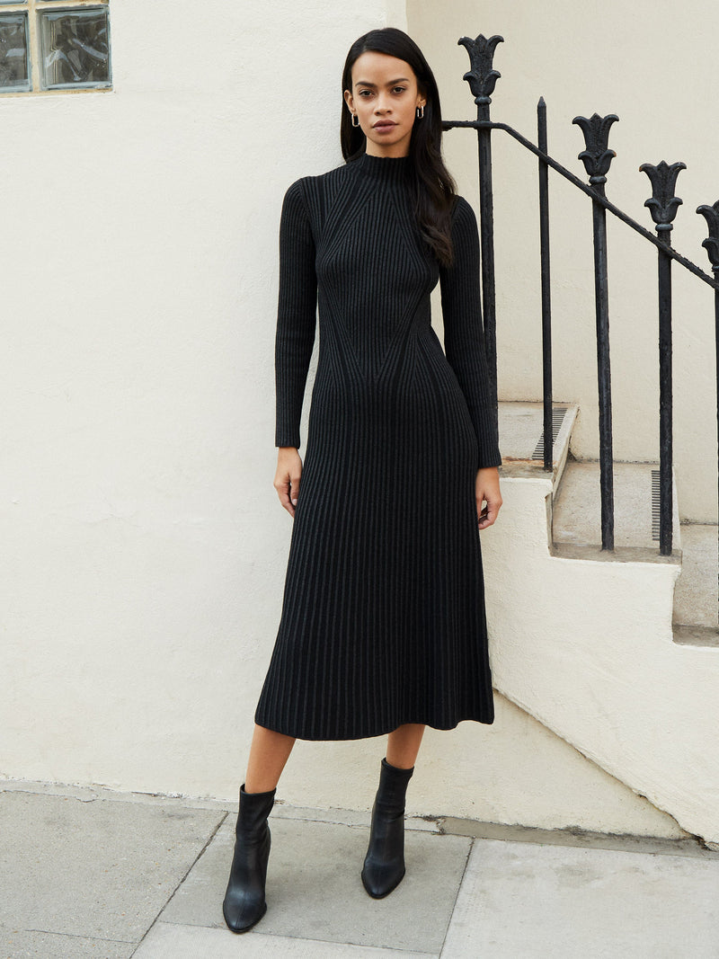 French connection shop ribbed dress