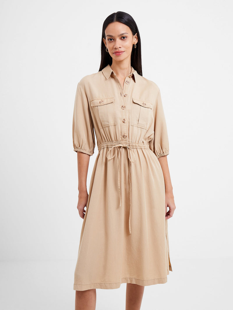 Drawstring shirt hot sale dress