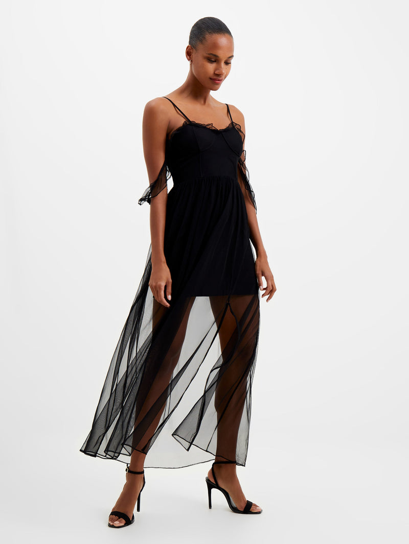 Mesh flowy cheap dress