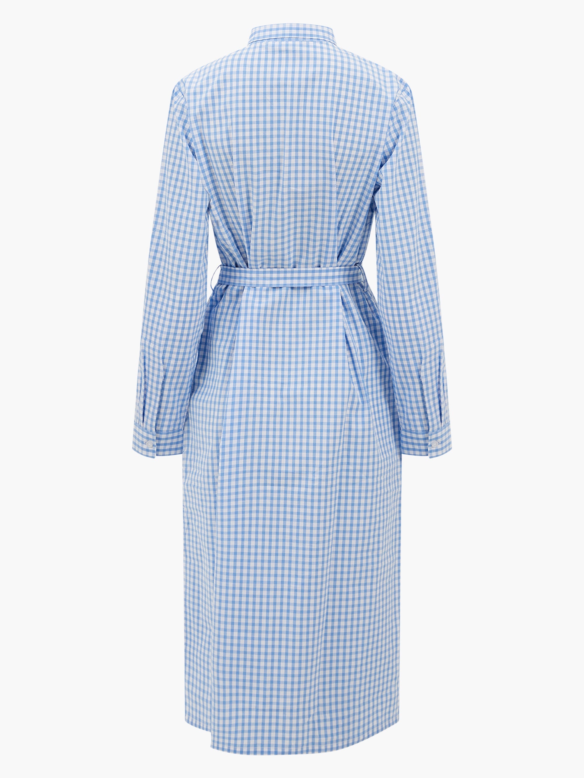 Gingham Button-Through Shirt Dress