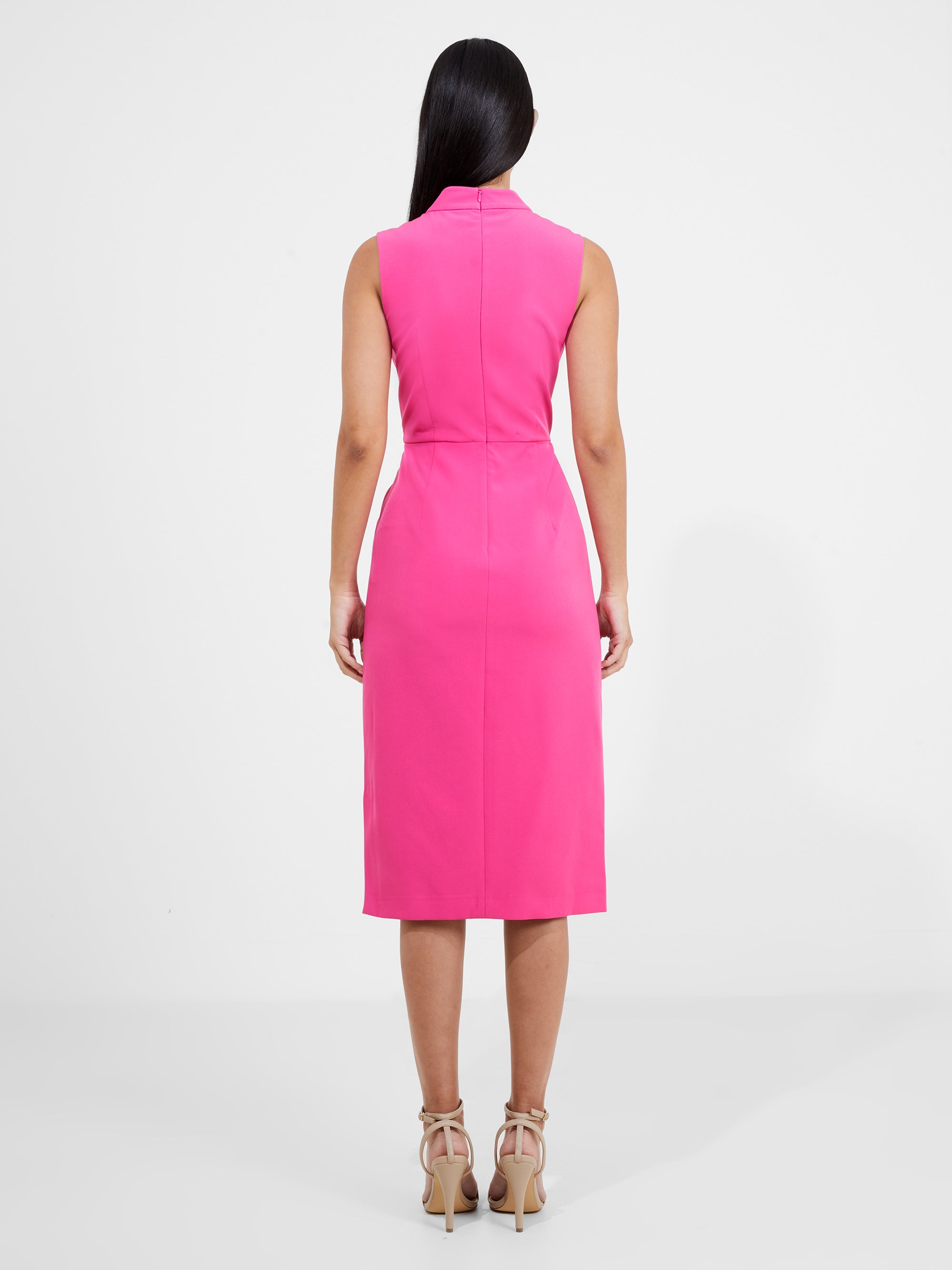 Echo Crepe Mock Neck Dress