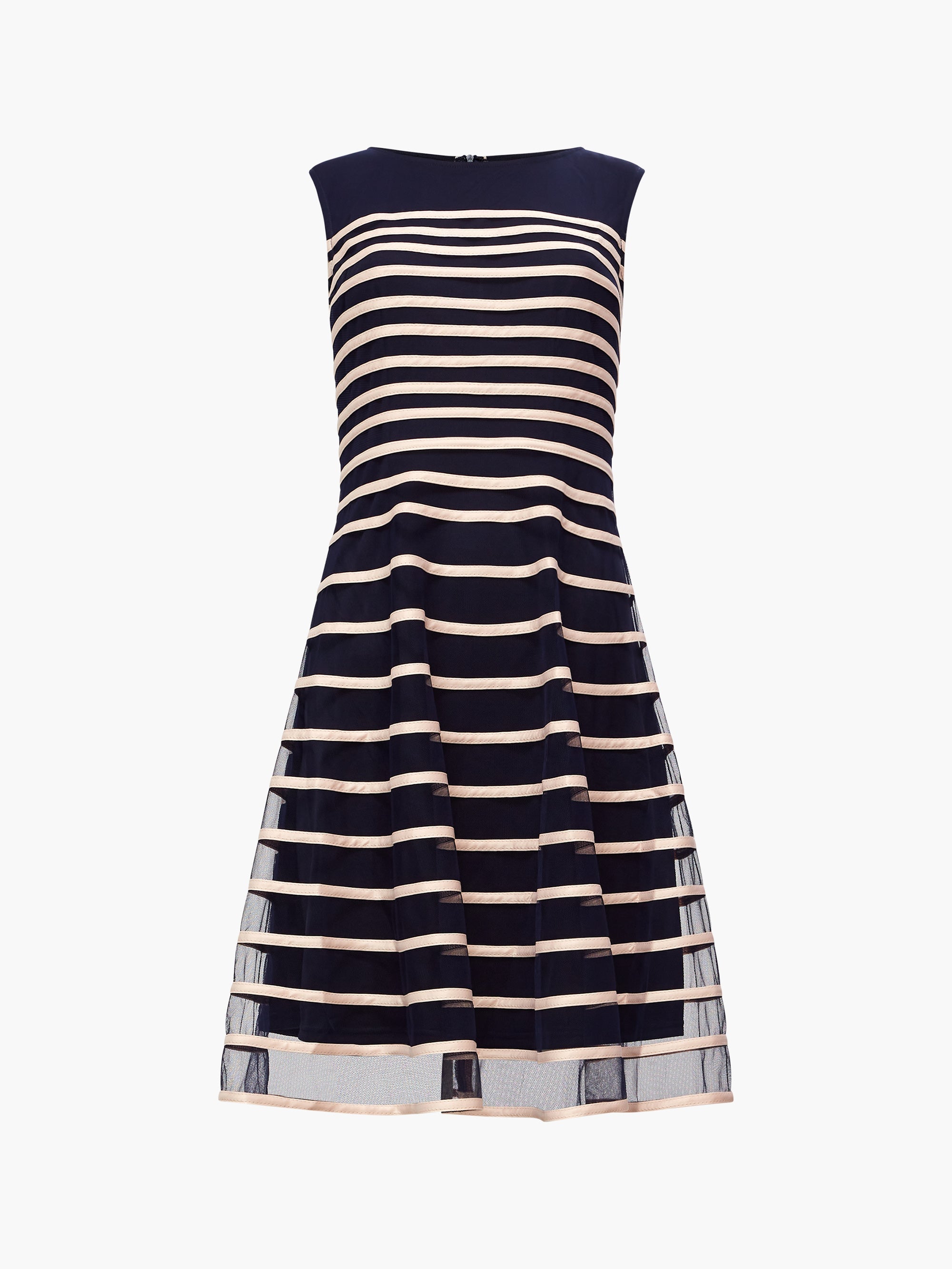 Sheer Stripe Mini Dress