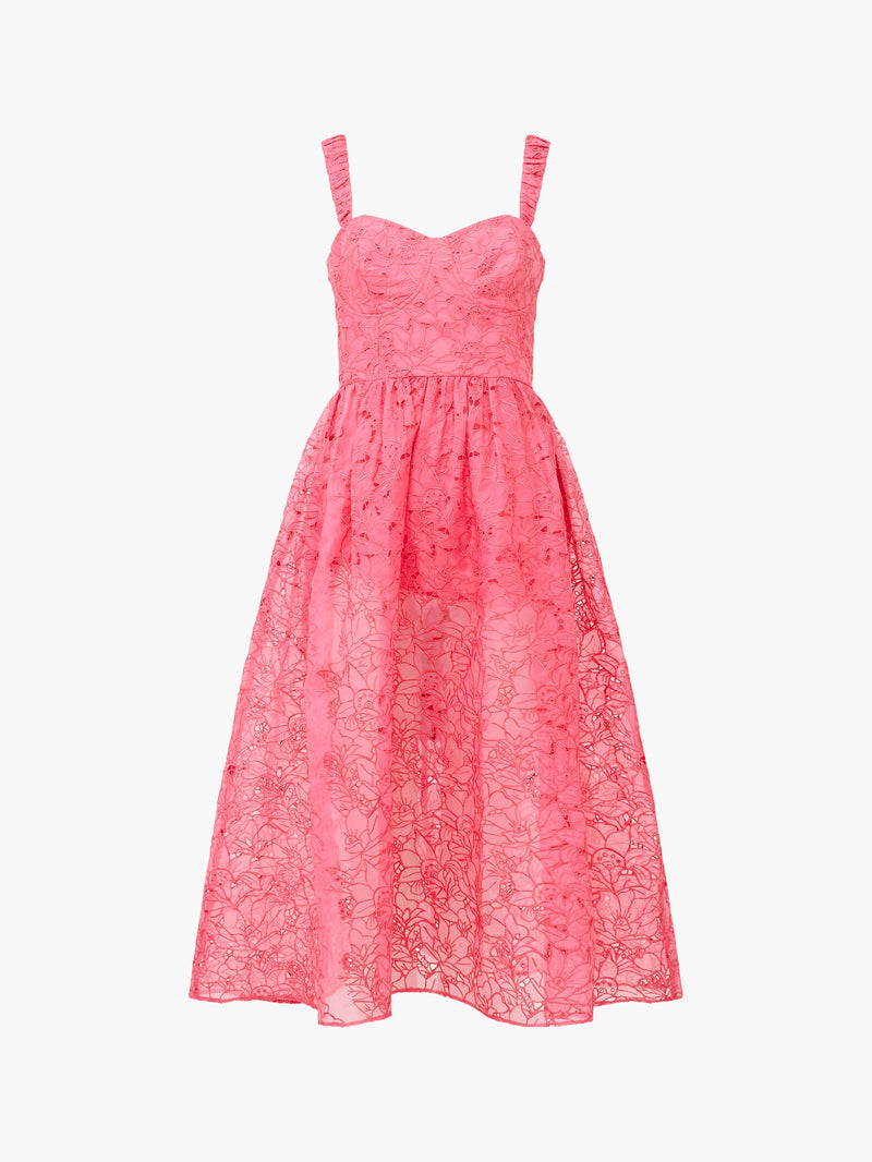 French connection red lace dress hotsell