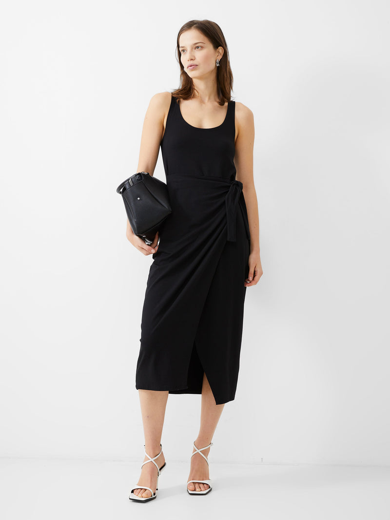 French connection black outlet wrap dress