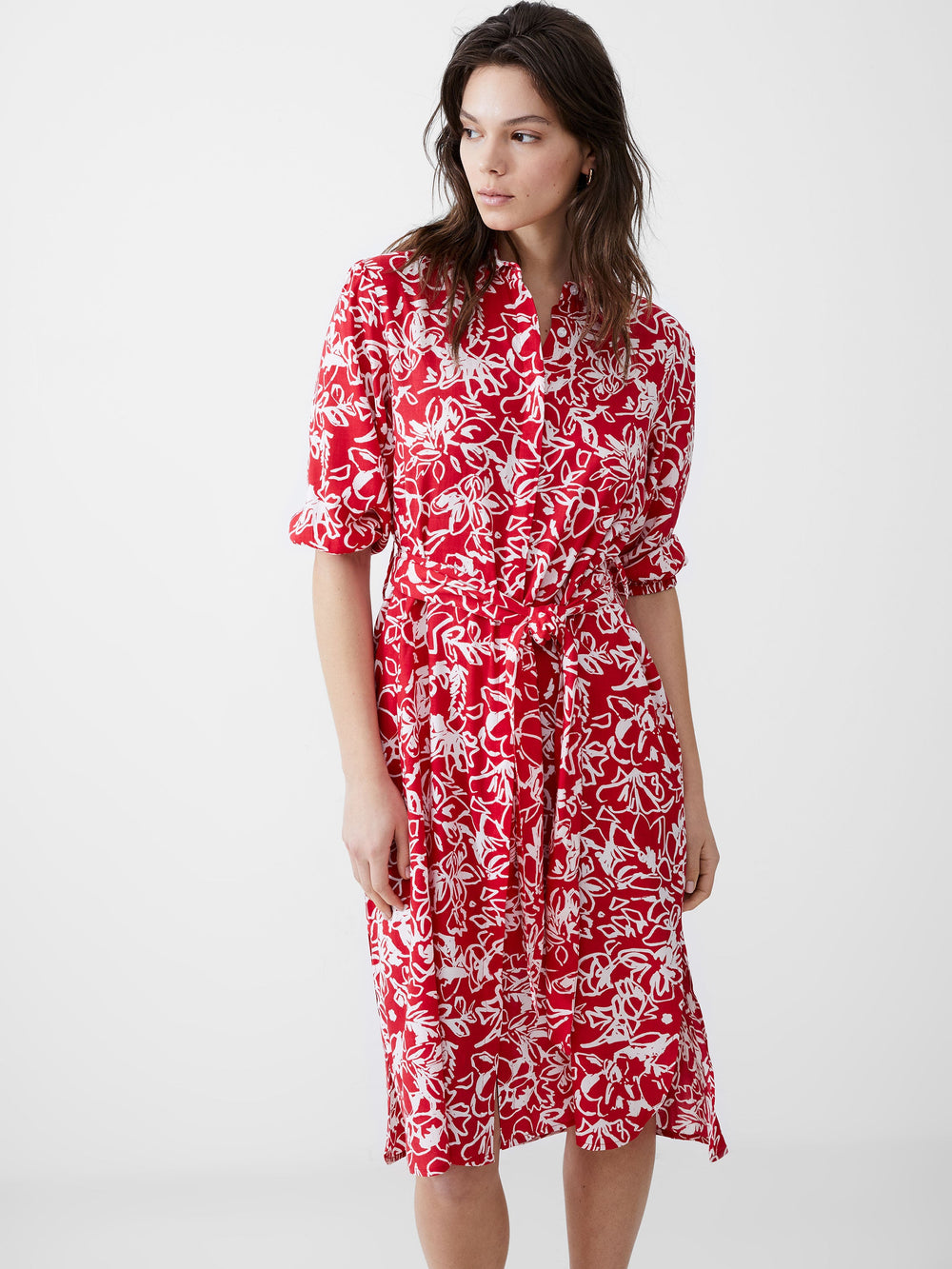 Fayola Midi Shirt Dress | French Connection EU