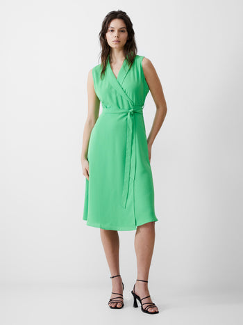 Sleeveless Shawl Dress