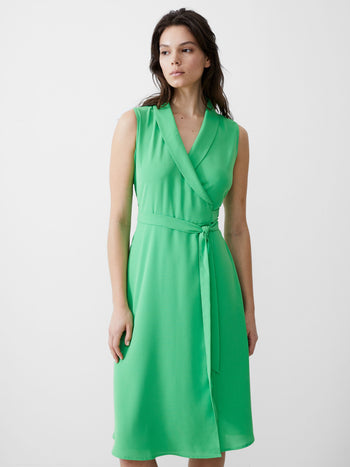 Sleeveless Shawl Dress