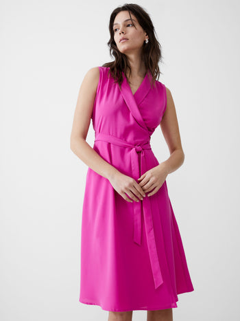 Sleeveless Shawl Dress