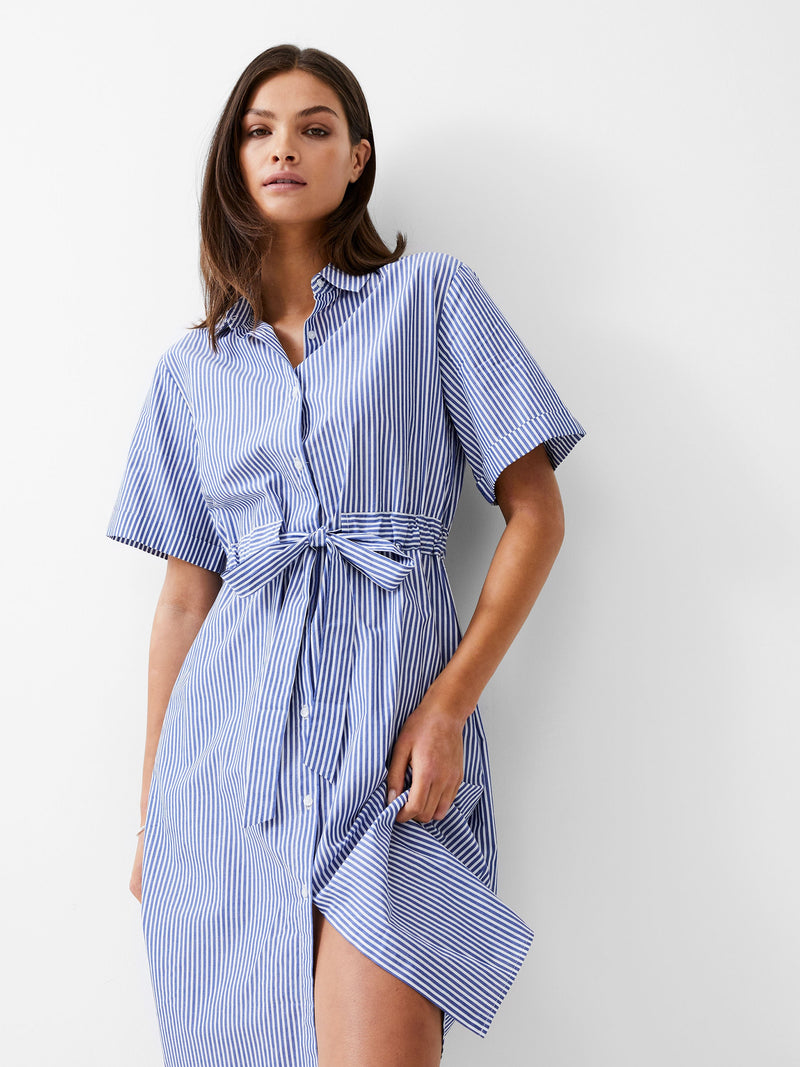 Stripe Poplin Shirt Dress French Connection EU