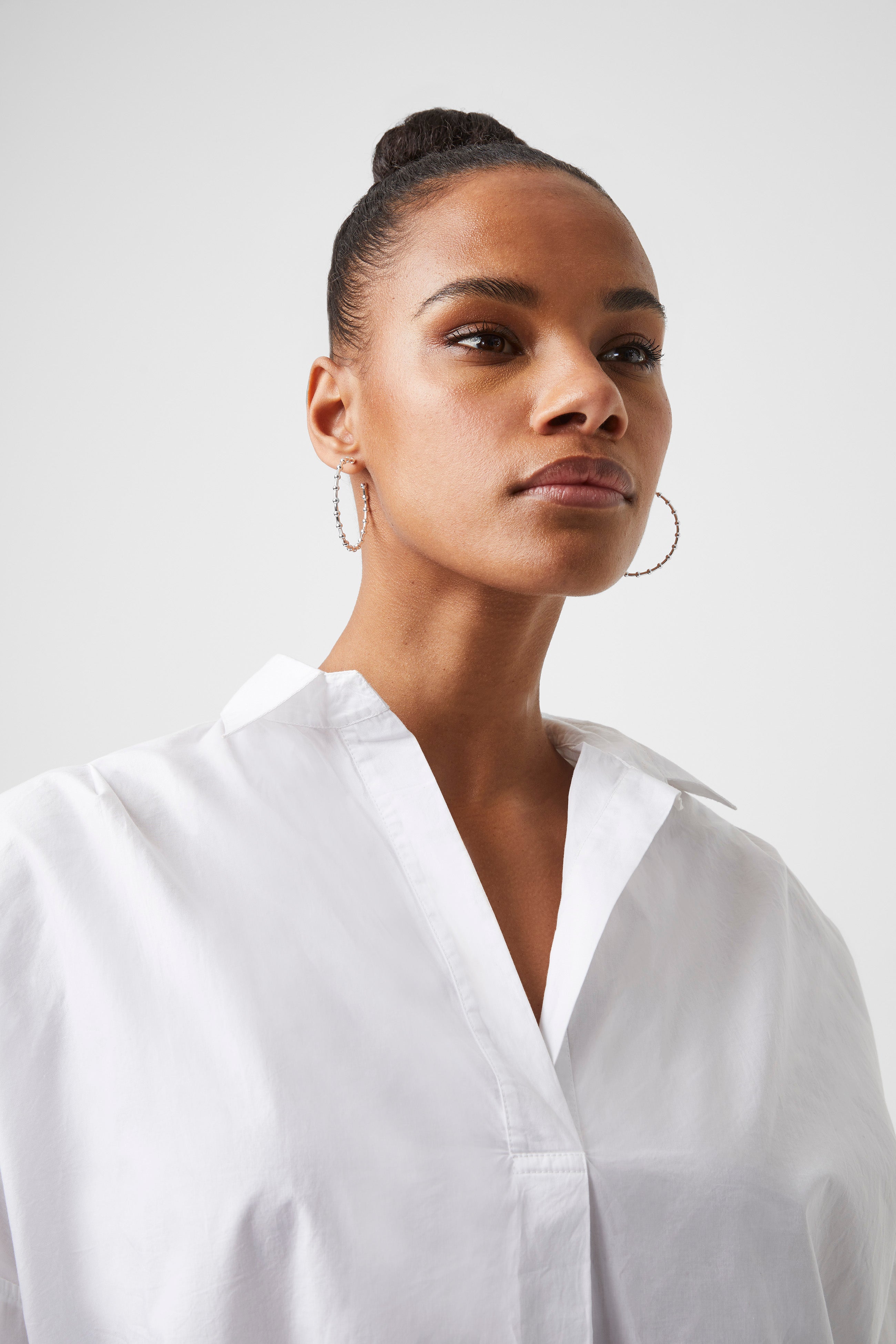 Rhodes Poplin Popover Shirt | French Connection EU